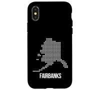Carte de l'État de l'Alaska de Fairbanks - AK Gifts Cadeaux Coque pour iPhone X/XS