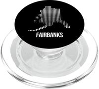 Carte de l'État de l'Alaska de Fairbanks - AK Gifts Cadeaux PopSockets PopGrip pour MagSafe