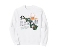 Carte de l'État d'Hawaï Road Trip Honolulu O'ahu Kaua'i Maui Lana'i Sweatshirt