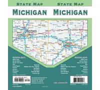 Carte de l'État du Michigan | GM Johnson