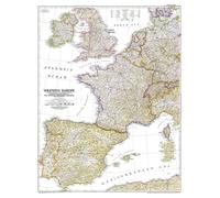 Carte de l'Europe occidentale de 1950