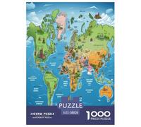 Carte de l'europe Puzzle 1000 Pièces Educa Jouet en Bois Cadeau Unique Décoration Intérieure Jeu Éduchatif Challenge Toy Adultes Et Enfants À Partir De 14 Ans 38x26cm/1000pcs