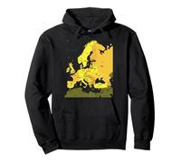 Carte de l'europe, Tous Les Noms des Pays européens et Capitales Sweat à Capuche