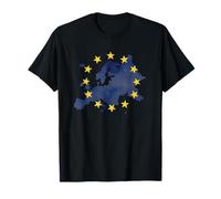 Carte de l'Europe Union européenne Étoiles jaunes UE T-Shirt