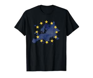 Carte de l'Europe Union européenne Étoiles jaunes UE T-Shirt