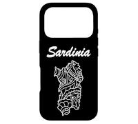 Carte de l'île de Sardaigne en Italie Sardaigne Coque pour iPhone 17 Pro