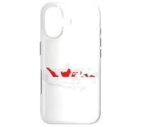 Carte de l'Indonésie en Rouge et Blanc Coque pour iPhone 17