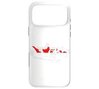 Carte de l'Indonésie en Rouge et Blanc Coque pour iPhone 17 Pro Max