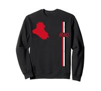 Carte de l'Irak, Drapeau irakien, Couleurs, Patrimoine de Voyage Sweatshirt