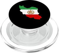 Carte de l'Iran avec Lion et Soleil - Drapeau Persan PopSockets PopGrip pour MagSafe