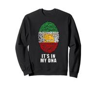 Carte de l'Iran avec Lion et Soleil emblème ADN Empreintes digitales Sweatshirt
