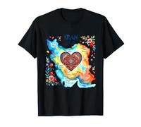 Carte de l'Iran | Cœur de Perse | Culture iranienne du Golfe Persique T-Shirt