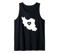 Carte de l'Iran Cœur Persan Débardeur