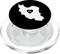 Carte de l'Iran Cœur Persan PopSockets PopGrip pour MagSafe