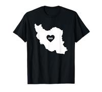 Carte de l'Iran Cœur Persan T-Shirt