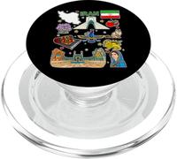 Carte de l'Iran, Perse Patrimoine Culture Icônes Art Design PopSockets PopGrip pour MagSafe