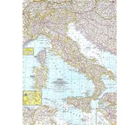 Carte de l'Italie de 1961