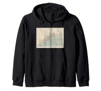 Carte de l'Italie de San Remo Vintage (1943) Sweat à Capuche