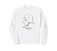 Carte de l'itinéraire du Sentier Historique National Iditarod Sweatshirt