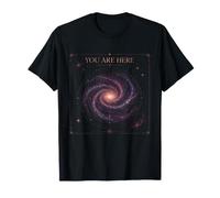 Carte de localisation de la Voie lactée Espace Science Astronomie T-Shirt