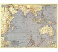 Carte de l'océan Indien de 1941