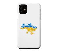 Carte de l'Ukraine à partir de Fleurs - Emblème National ukrainien Ukraine Coque pour iPhone 11