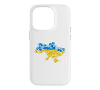 Carte de l'Ukraine à partir de Fleurs - Emblème National ukrainien Ukraine Coque pour iPhone 14 Pro