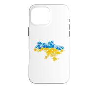 Carte de l'Ukraine à partir de Fleurs - Emblème National ukrainien Ukraine Coque pour iPhone 16 Pro Max