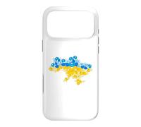 Carte de l'Ukraine à partir de Fleurs - Emblème National ukrainien Ukraine Coque pour iPhone 17 Pro Max
