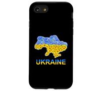Carte de l'Ukraine avec tournesols et bleuets Fierté Nationale Coque pour iPhone SE (2020) / 7/8