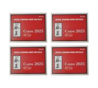 Carte de Mahjong 2025 | Guide de règles Mahjong | Accessoire portable pour le stockage de la ligue des scores et la lecture