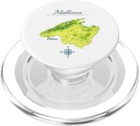 Carte de Majorque - Palma Baléares PopSockets PopGrip pour MagSafe