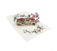 Carte de mariage 3D attentionnée avec inscription « A Heartfelt Congratulations for Newly Married Couples »