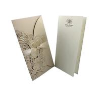 Carte de mariage personnalisée, Wedding Invitation And Name Card Set Multicolor 50 pcs(Cover And Inner Card)