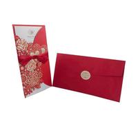 Carte de mariage personnalisée, Wedding Invitation And Name Card Set Multicolor 50 pcs(Fifty Sets Red)
