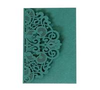 Carte de mariage personnalisée, Wedding Invitation Cards Multicolor 50 pcs For Weddings Birthdays Parties(Deep Green)