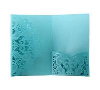 Carte de mariage personnalisée, Wedding Invitation Cards Multicolor 50 pcs For Weddings Birthdays Parties(Blue)