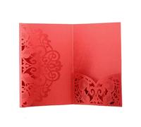 Carte de mariage personnalisée, Wedding Invitation Cards Multicolor 50 pcs For Weddings Birthdays Parties(Red)