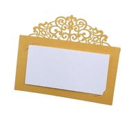 Carte de mariage pop-up faite à la main, Invitations de mariage, marque-places multicolores, 4,5 x 9 cm à, 50 ou 100 pièces(Yellow,50Pcs)