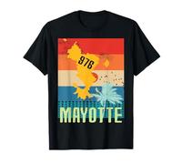 Carte de Mayotte 976 - idee cadeau souvenir pour mahorais T-Shirt