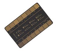 Carte de mesure de la mouture - Règle de balance à café portable, référence de la taille de la mouture, outil de de l' | Outil portatif adapté à la mesure précise de la poudre de café,