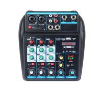 Carte de mixage audio XRL/interface 1/4", entrée USB/MP3 pour ordinateur, petits sons avec effet retard FX pour streaming,Mixeur audio DJ, mixeur DJ 4 canaux avec Bluetooth