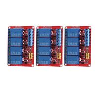 Carte de Module de Relais 4 canaux avec Prise en Charge d'isolement optocoupleur déclencheur de Niveau Haut ou Bas 5 V / 12 V / 24 V(12V)