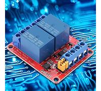 Carte de Module de Relais à 2 Canaux, Keenso Carte d'Extension de Déclenchement de Bas Niveau avec Optocoupleur pour 5V / 12V / 24V(24V)