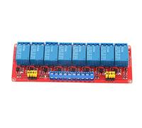 Carte de Module de Relais Optocoupleur, 8 Canaux Haute et Faible Détente 5V / 12V / 24V, avec Isolement de Photocoupleur de Patch, capacité de Conduite Forte, Performances (12V)