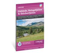 Carte de montagne - Gäddede, Hotagsfjällen & Skäckerfjällen (Suède) | Calazo - 1/100 000