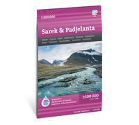 Carte de montagne - Sarek & Padjelanta (Suède) | Calazo - 1/100 000