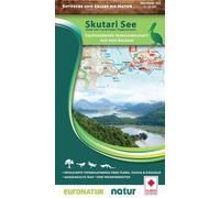 Carte de nature, pédestre & cycliste - Lac de Shkodra (Albanie, Monténégro) | Huber