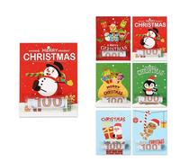 Carte de Noël avec sac cadeau motif Père Noël pour des vœux mémorables
