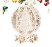 Carte de Noël boule de neige - Carte boule de neige en forme de boule de - Carte de vœux de Noël pop-up pour créer une atmosphère de Noël forte